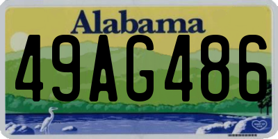 AL license plate 49AG486