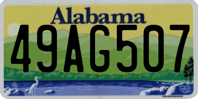 AL license plate 49AG507