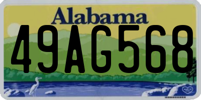 AL license plate 49AG568
