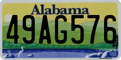 AL license plate 49AG576