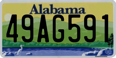 AL license plate 49AG591