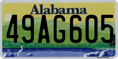 AL license plate 49AG605