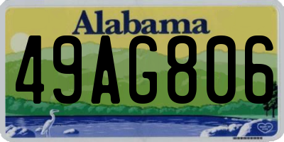 AL license plate 49AG806