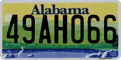 AL license plate 49AH066