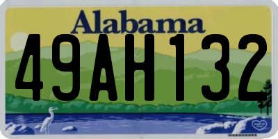 AL license plate 49AH132