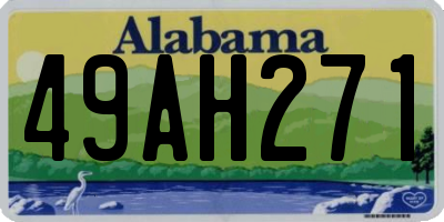 AL license plate 49AH271