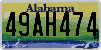 AL license plate 49AH474