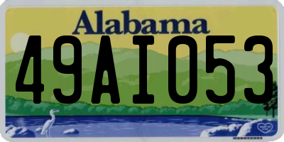AL license plate 49AI053