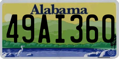 AL license plate 49AI360