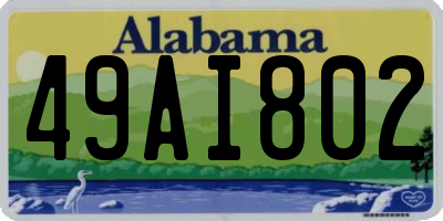 AL license plate 49AI802