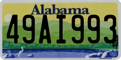 AL license plate 49AI993