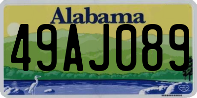 AL license plate 49AJ089