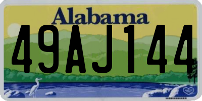 AL license plate 49AJ144