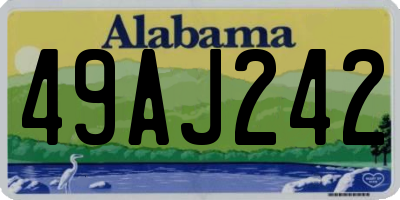AL license plate 49AJ242