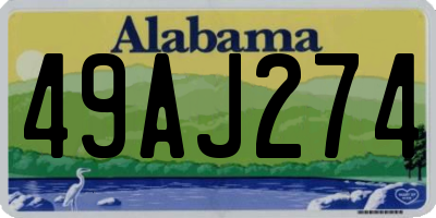 AL license plate 49AJ274