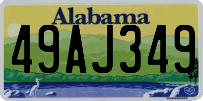 AL license plate 49AJ349