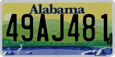AL license plate 49AJ481