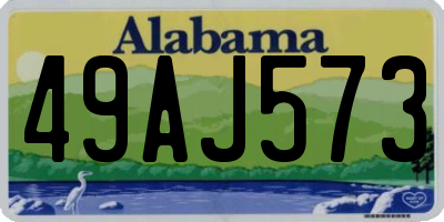 AL license plate 49AJ573