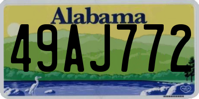 AL license plate 49AJ772