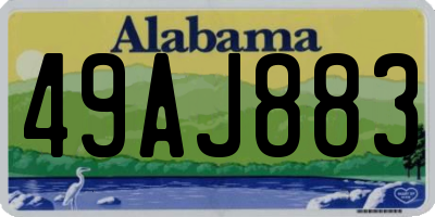 AL license plate 49AJ883