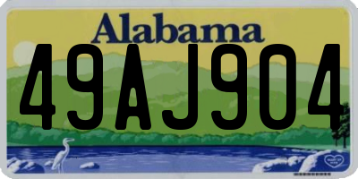 AL license plate 49AJ904