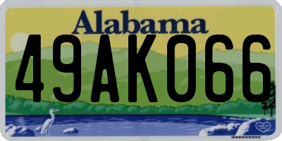 AL license plate 49AK066