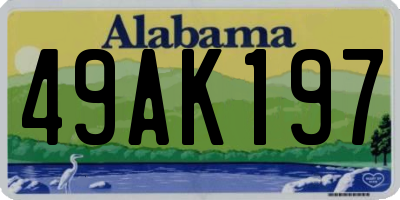 AL license plate 49AK197