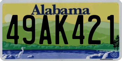 AL license plate 49AK421