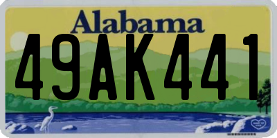 AL license plate 49AK441