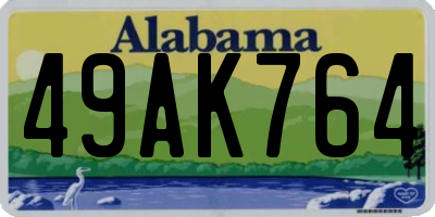 AL license plate 49AK764