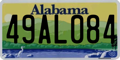 AL license plate 49AL084