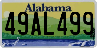 AL license plate 49AL499