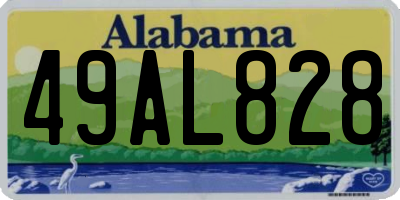 AL license plate 49AL828