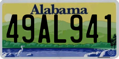 AL license plate 49AL941