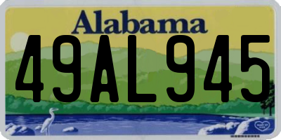 AL license plate 49AL945