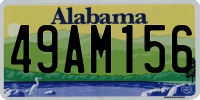 AL license plate 49AM156