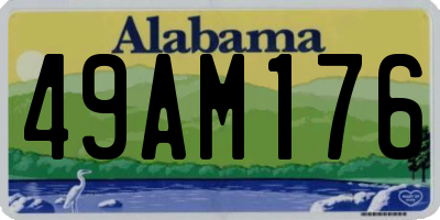 AL license plate 49AM176