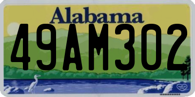 AL license plate 49AM302