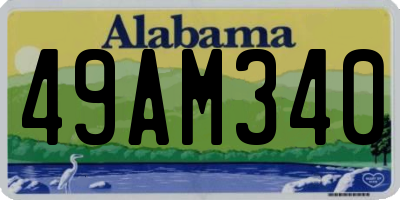 AL license plate 49AM340