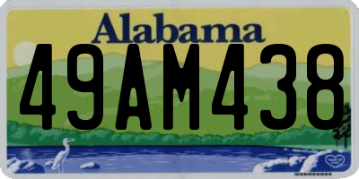 AL license plate 49AM438