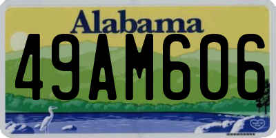 AL license plate 49AM606
