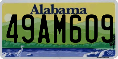 AL license plate 49AM609