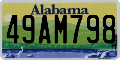 AL license plate 49AM798
