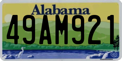 AL license plate 49AM921