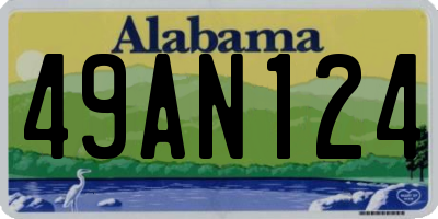 AL license plate 49AN124