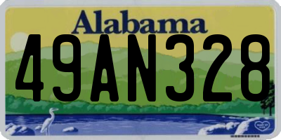 AL license plate 49AN328