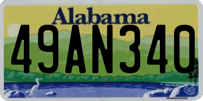 AL license plate 49AN340