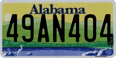 AL license plate 49AN404
