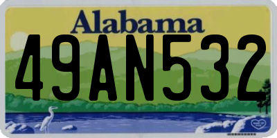 AL license plate 49AN532