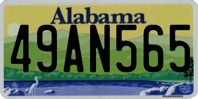 AL license plate 49AN565